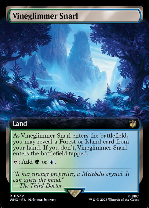 Vineglimmer Snarl (Extended Art) (Foil) - Universes Beyond: Doctor Who
