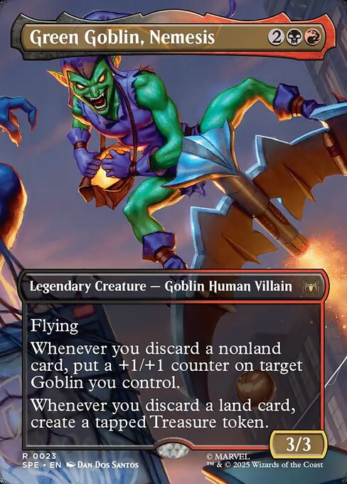 Green Goblin, Nemesis (Borderless) (Foil) - Marvel's Spider-Man: Eternal-Legal