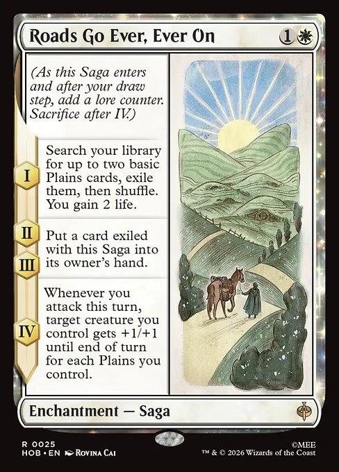 Roads Go Ever, Ever On (Foil) - The Hobbit