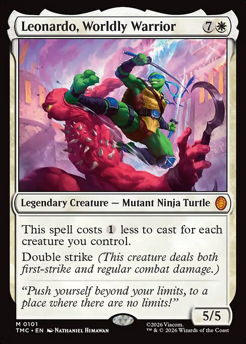 Leonardo, Worldly Warrior - Commander: Teenage Mutant Ninja Turtles