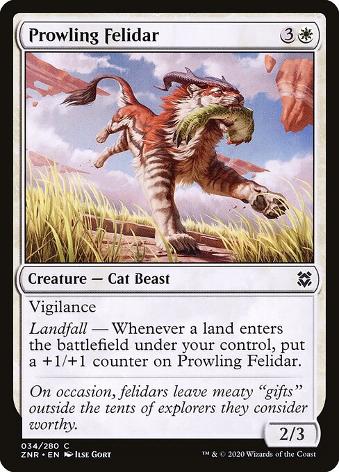 Prowling Felidar (Foil) - Zendikar Rising