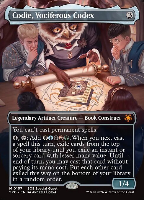 Codie, Vociferous Codex (Borderless) - Special Guests