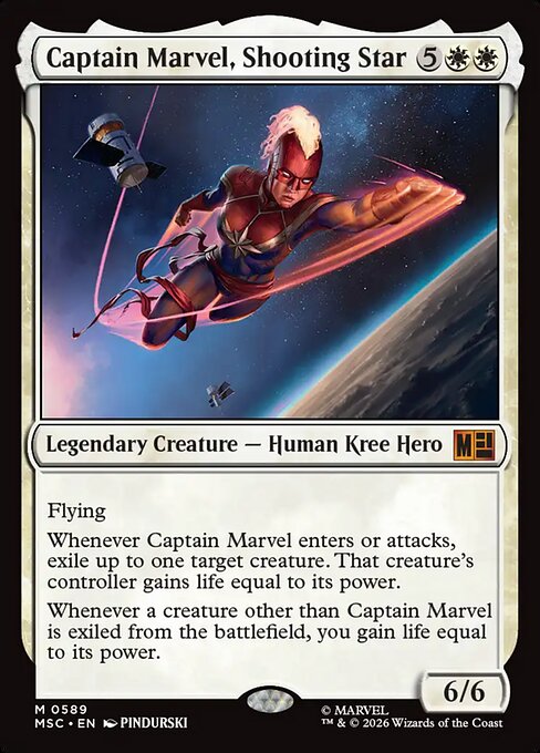 Captain Marvel, Shooting Star - Commander: Marvel Super Heroes