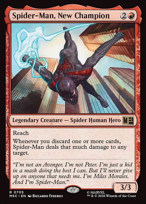 Spider-Man, New Champion - Commander: Marvel Super Heroes