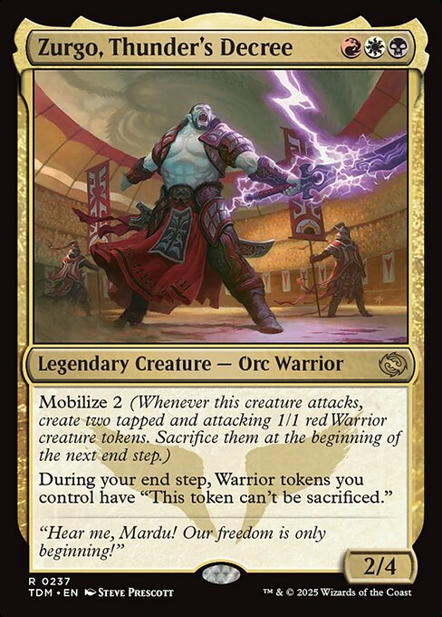 Zurgo, Thunder's Decree - Tarkir: Dragonstorm