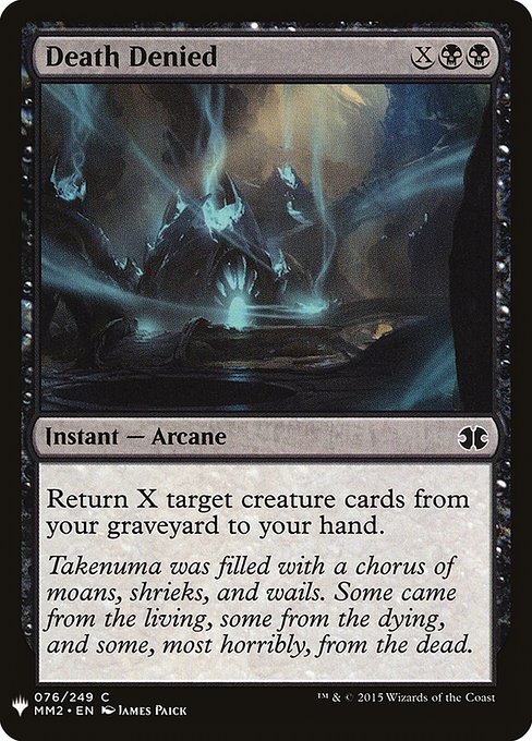Death Denied - The List Reprints