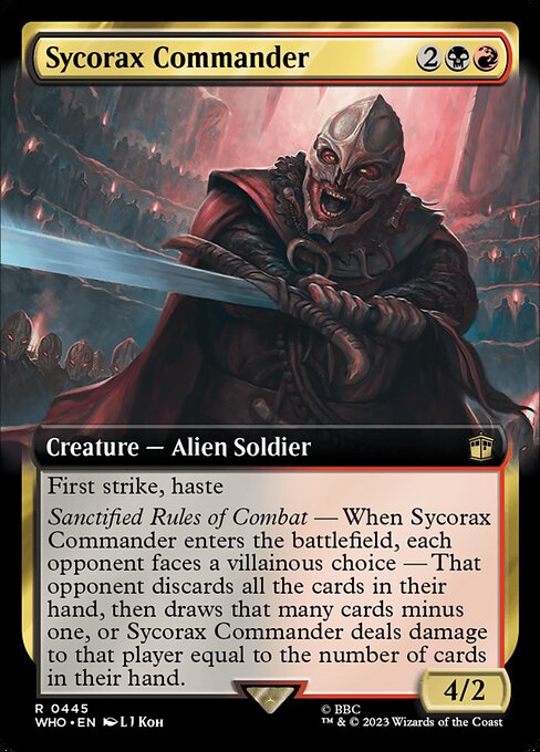 Sycorax Commander (Extended Art) - Universes Beyond: Doctor Who