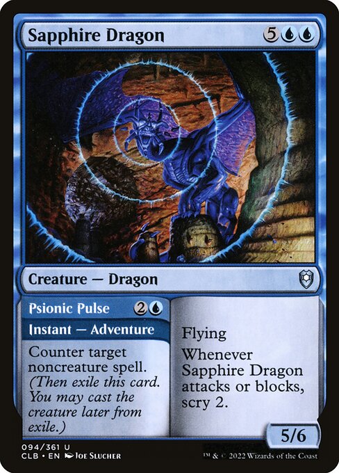 Sapphire Dragon - Commander Legends: Battle for Baldur's Gate