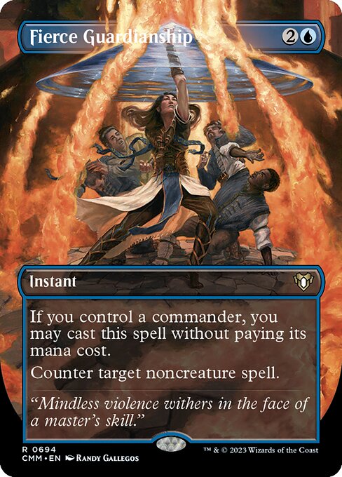 Fierce Guardianship (Borderless) (Foil) - Commander Masters