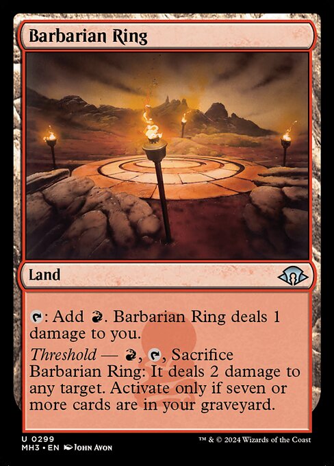 Barbarian Ring (Foil) - Premium Deck Series: Fire and Lightning