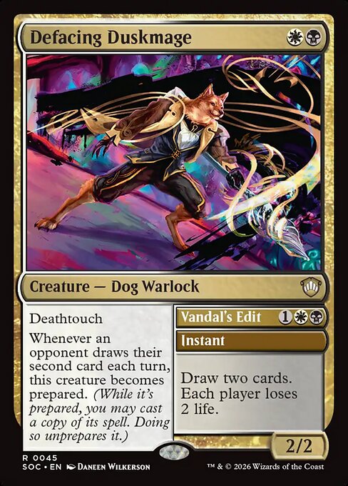 Defacing Duskmage - Commander: Secrets of Strixhaven