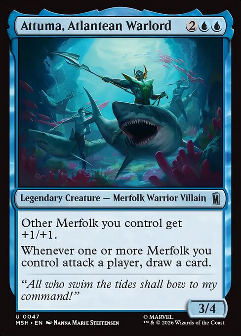 Attuma, Atlantean Warlord (Foil) - Marvel Super Heroes