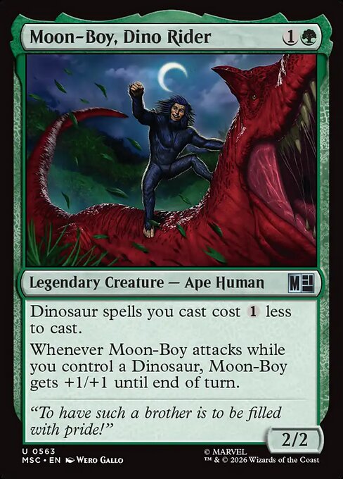 Moon-Boy, Dino Rider - Commander: Marvel Super Heroes