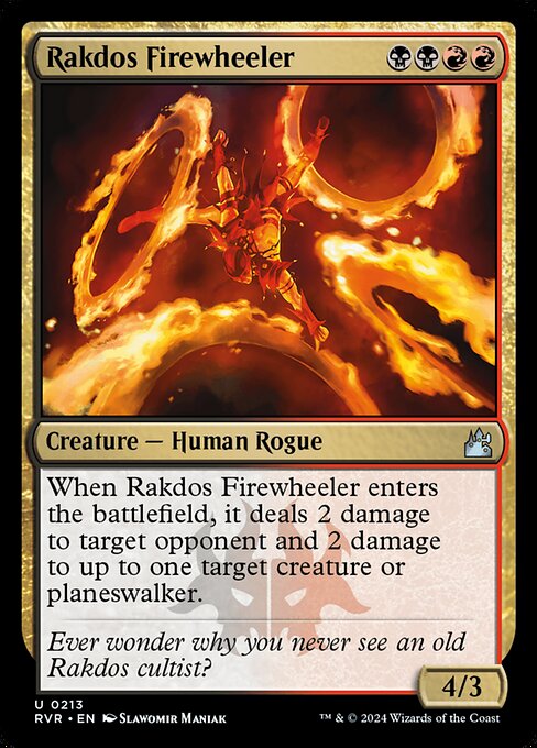 Rakdos Firewheeler (Foil) - Open House Promos