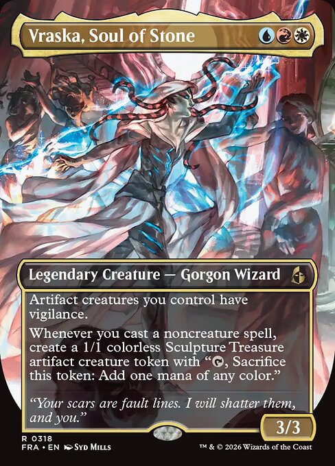 Vraska, Soul of Stone (Borderless) - Reality Fracture