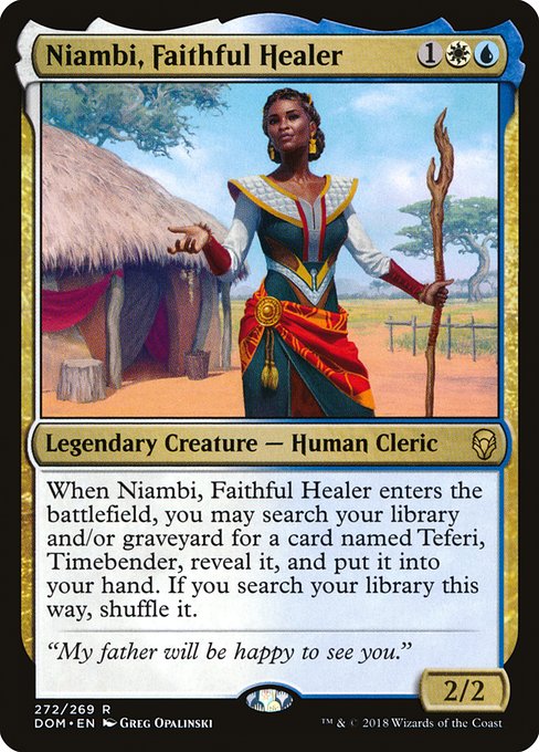 Niambi, Faithful Healer - Dominaria