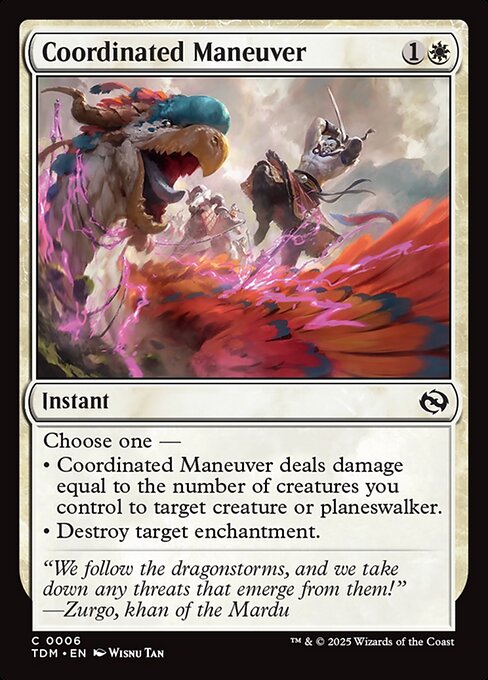 Coordinated Maneuver (Foil) - Tarkir: Dragonstorm
