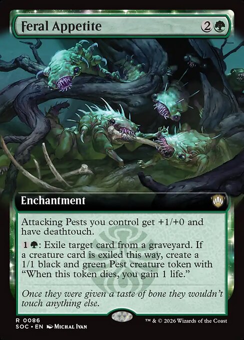 Feral Appetite (Extended Art) - Commander: Secrets of Strixhaven