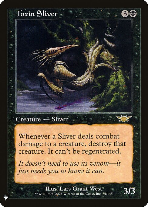 Toxin Sliver - The List Reprints