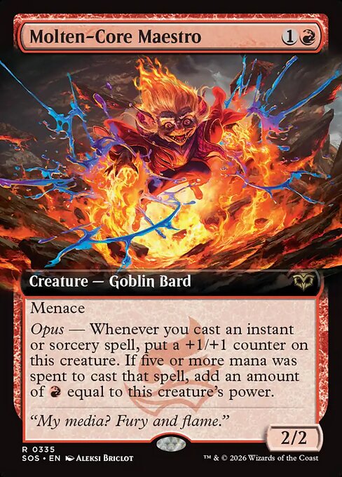 Molten-Core Maestro (Extended Art) (Foil) - Secrets of Strixhaven