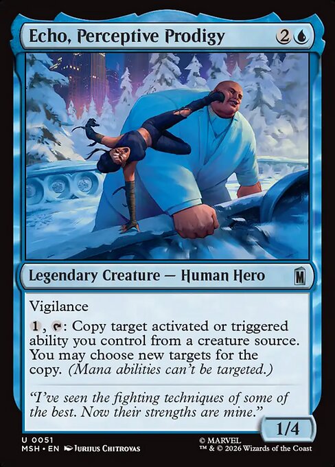 Echo, Perceptive Prodigy (Foil) - Marvel Super Heroes