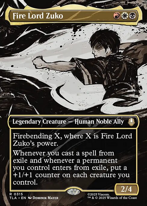 Fire Lord Zuko (Borderless) - Avatar: The Last Airbender