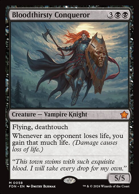 Bloodthirsty Conqueror (Foil) - Foundations