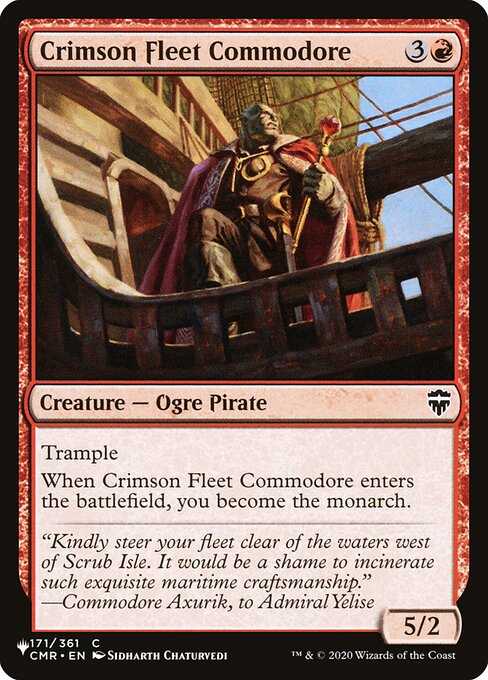 Crimson Fleet Commodore - The List Reprints