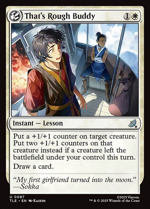 That's Rough Buddy - Avatar: The Last Airbender: Eternal-Legal