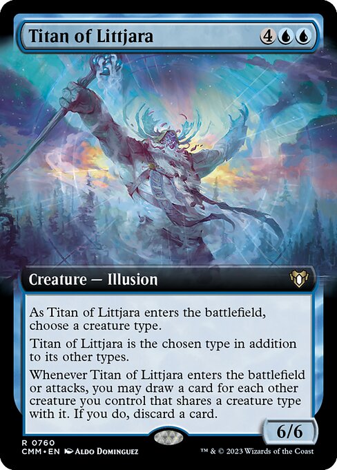 Titan of Littjara (Extended Art) - Commander Masters