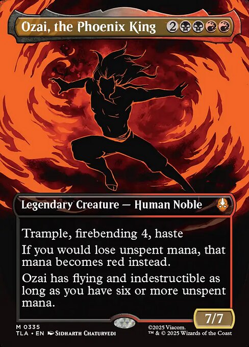 Ozai, the Phoenix King (0335) (Borderless) - Avatar: The Last Airbender