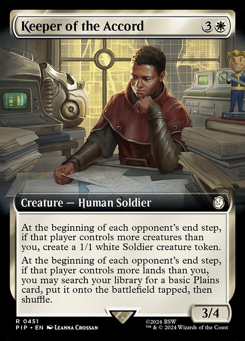 Keeper of the Accord (Extended Art) (Foil) - Universes Beyond: Fallout