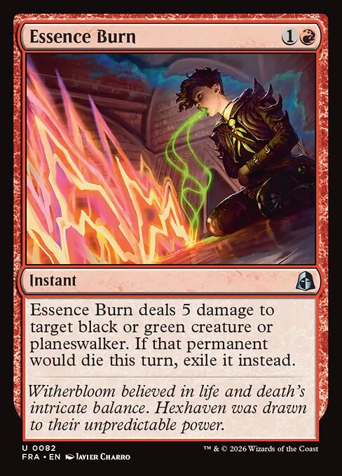 Essence Burn (Foil) - Reality Fracture