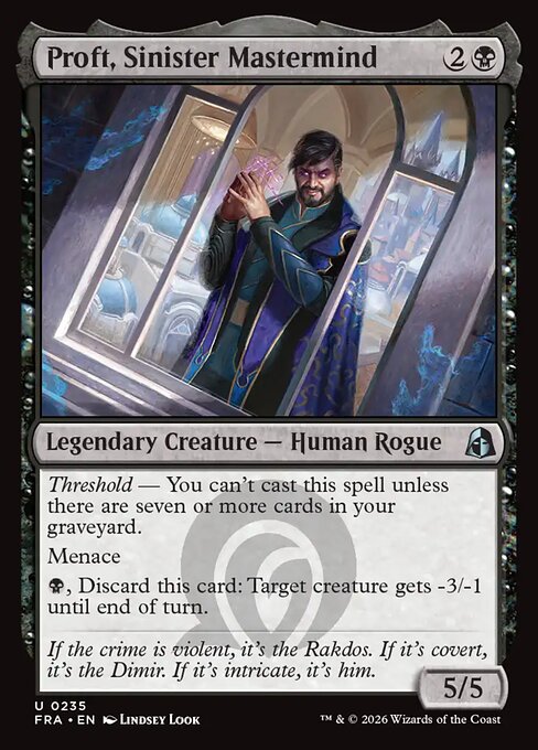Proft, Sinister Mastermind (Foil) - Reality Fracture