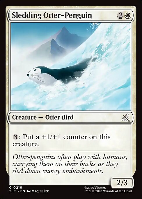 Sledding Otter-Penguin (0273) - Avatar: The Last Airbender: Eternal-Legal