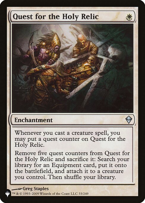 Quest for the Holy Relic - The List Reprints