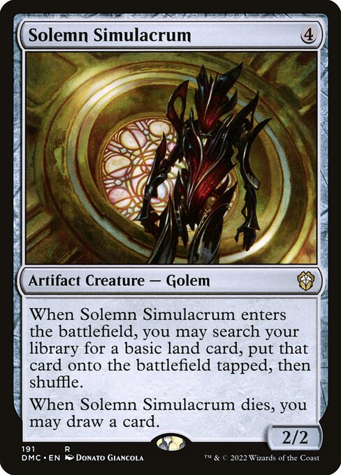 Solemn Simulacrum - Commander: Dominaria United
