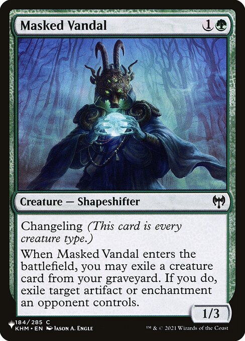 Masked Vandal - The List Reprints