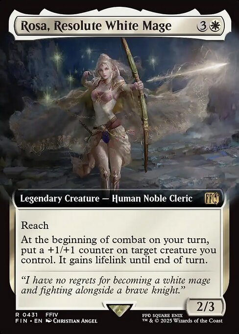 Rosa, Resolute White Mage (Extended Art) (Foil) - FINAL FANTASY