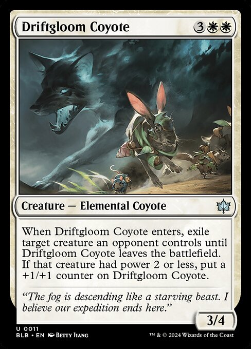 Driftgloom Coyote (Foil) - Bloomburrow