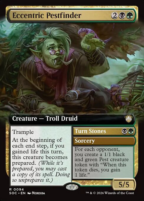 Eccentric Pestfinder (Extended Art) - Commander: Secrets of Strixhaven