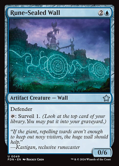 Rune-Sealed Wall (0049) (Foil) - Foundations