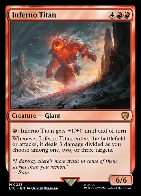 Inferno Titan - Commander: The Lord of the Rings: Tales of Middle-earth