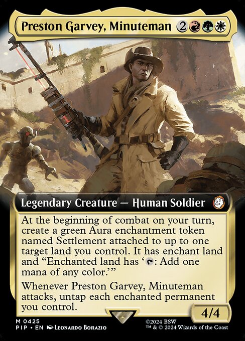 Preston Garvey, Minuteman (Extended Art) (Foil) - Universes Beyond: Fallout