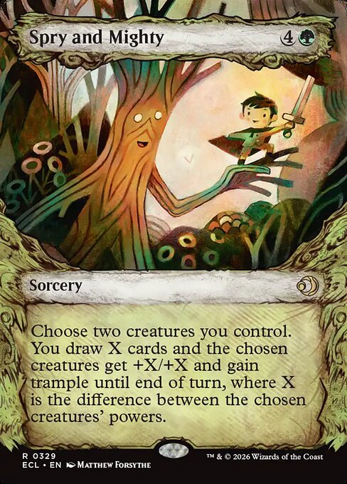 Spry and Mighty (Showcase) (Foil) - Lorwyn Eclipsed