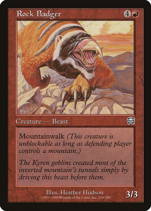 Rock Badger (Foil) - Mercadian Masques