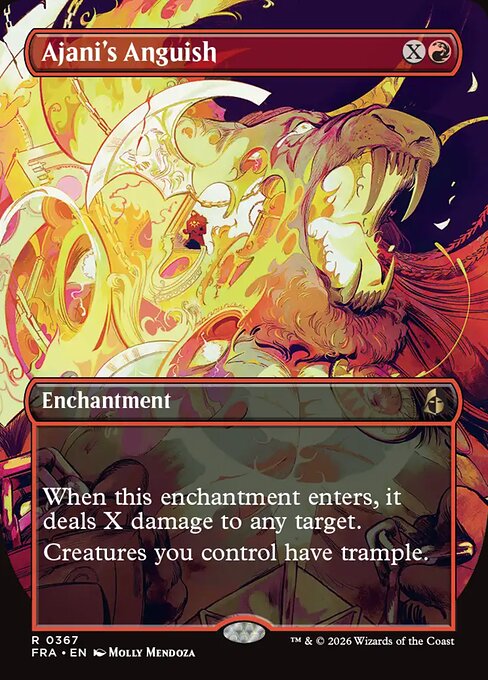 Ajani's Anguish (Borderless) - Reality Fracture