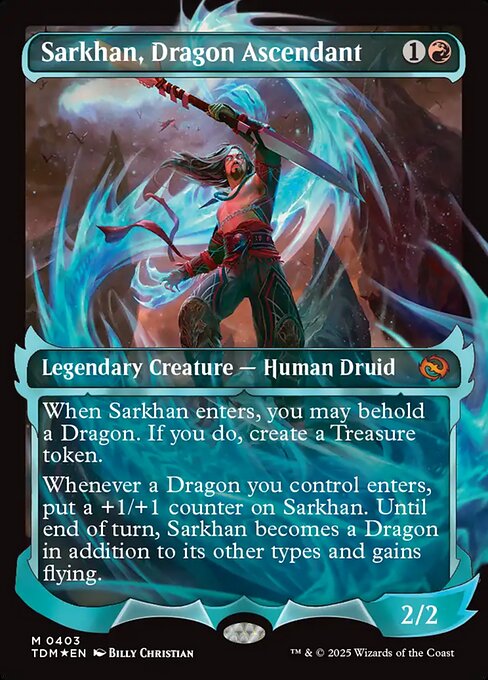 Sarkhan, Dragon Ascendant (0403) (Showcase) (Foil) - Tarkir: Dragonstorm