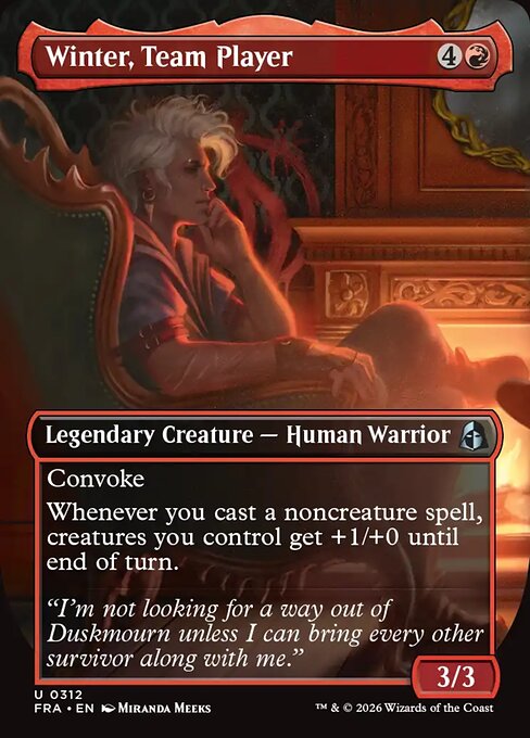 Winter, Team Player (Borderless) (Foil) - Reality Fracture