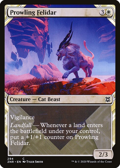 Prowling Felidar (Showcase) - Zendikar Rising